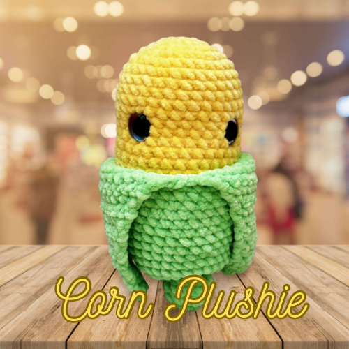 Large Corn Plushie with Removable Husk