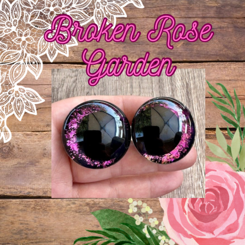 Broken Rose Garden Offset Kawaii Handpainted Safety Eyes