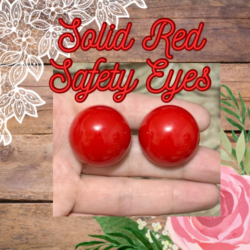 Solid Red Safety Eyes