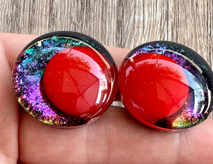Broken Aurora Offset Kawaii Handpainted Safety Eyes (1 set)