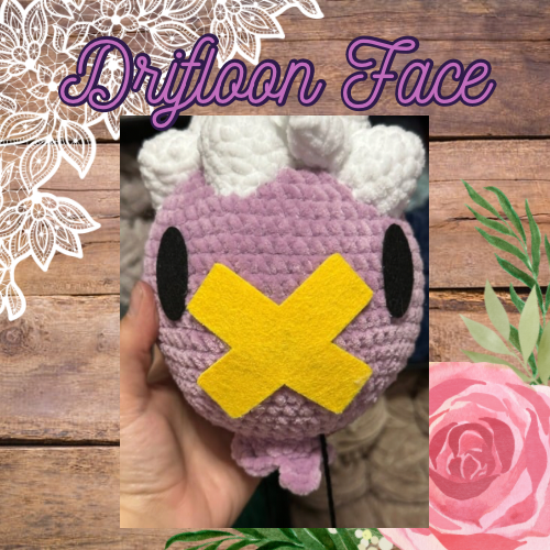 Drifloon Felt Faces for Amigurumi 3 sets