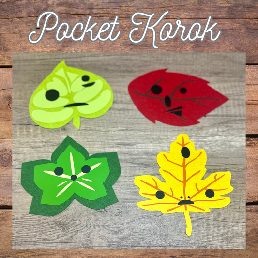 Pocket Korok Felt Face – Felt Face Applique for Crochet & Plush (4 sets)