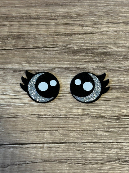 Glitter Kawaii Eyelash Felt Eyes 3 sets - Arizonado Designs