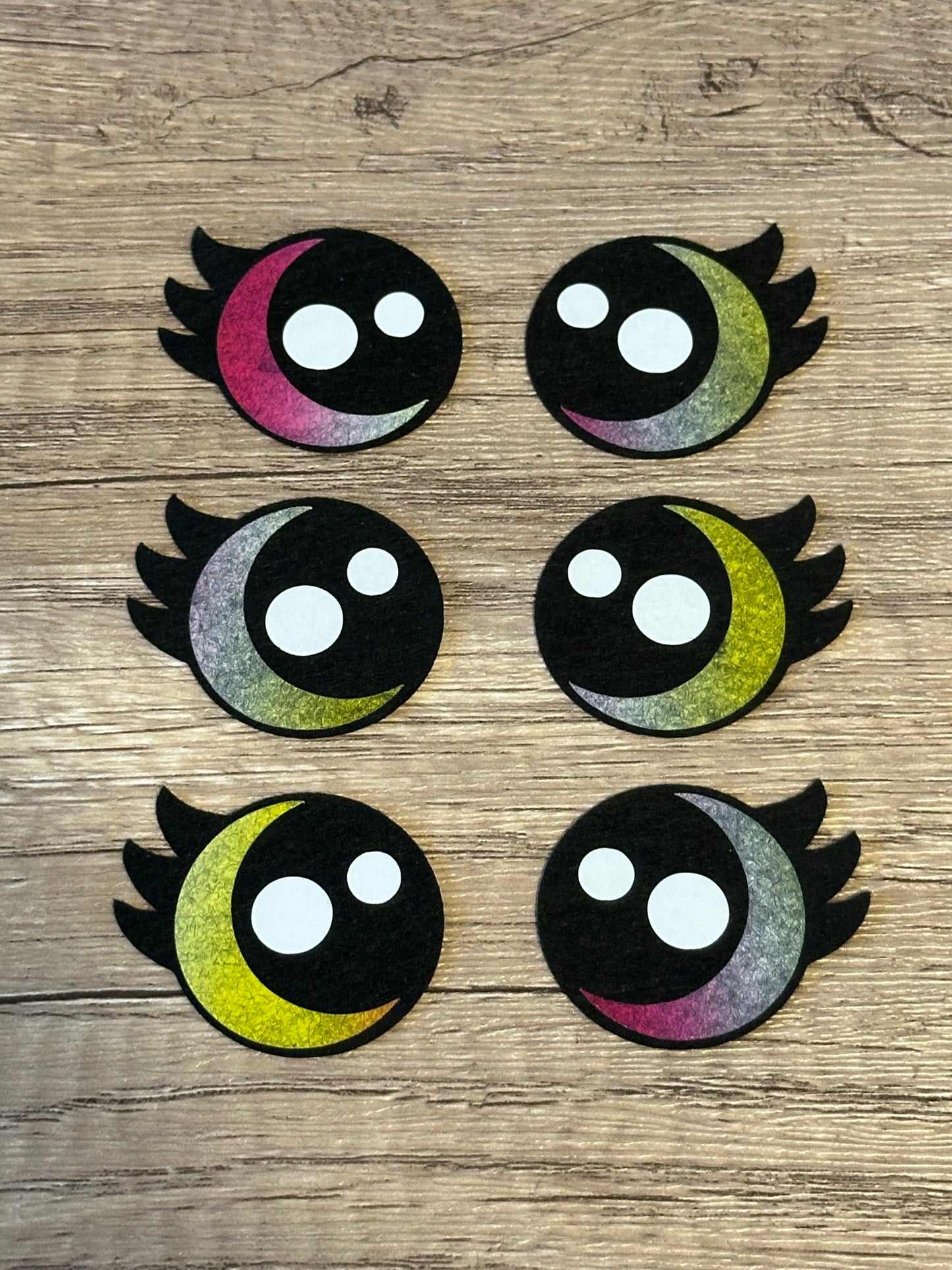 Kawaii Eyelash Felt Eyes - Arizonado Designs