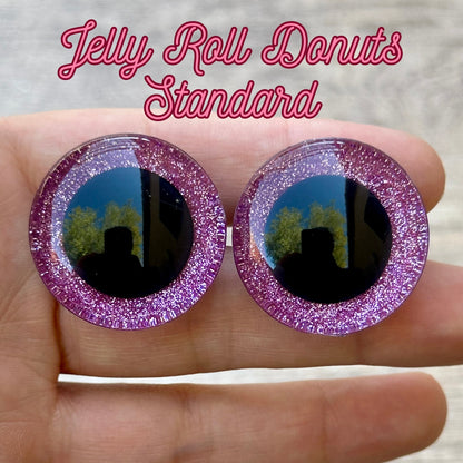 Jelly Donuts for the Road Standard Handpainted Safety Eyes (1 set)