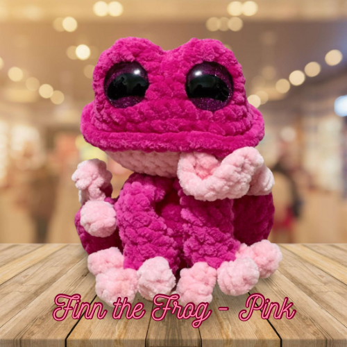 Finn the Frog Crochet Plushie