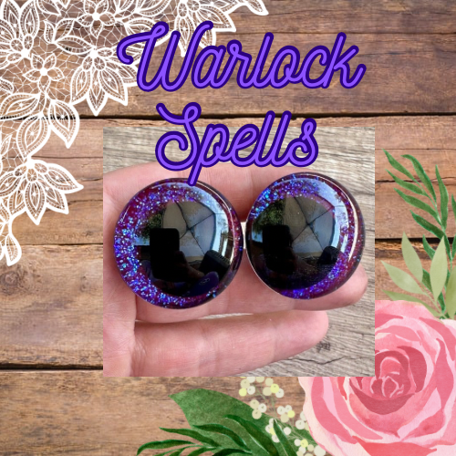 Warlock Spells Offset Kawaii Handpainted Safety Eyes