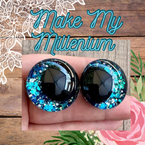 Make my Millennium Offset Kawaii Handpainted Safety Eyes 1 set