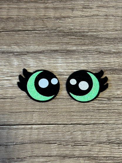 Glitter Kawaii Eyelash Felt Eyes 3 sets - Arizonado Designs