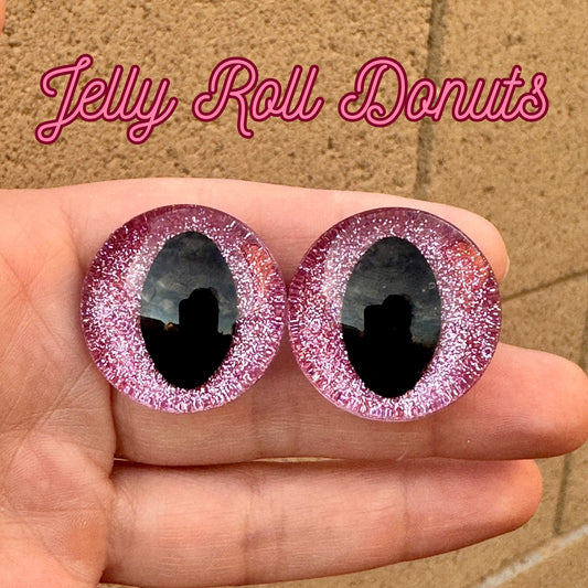 Jelly Donuts for the Road Slit Pupil Handpainted Safety Eyes (1 set) (Copy)