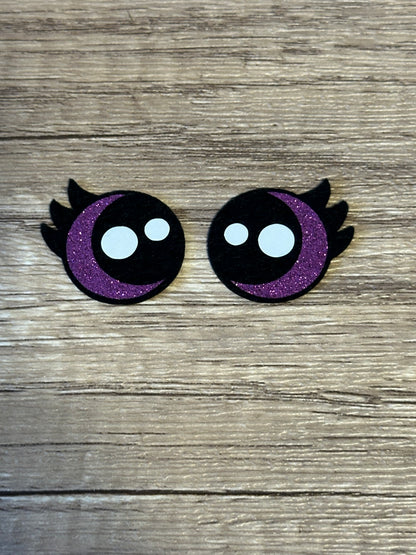 Glitter Kawaii Eyelash Felt Eyes 3 sets - Arizonado Designs