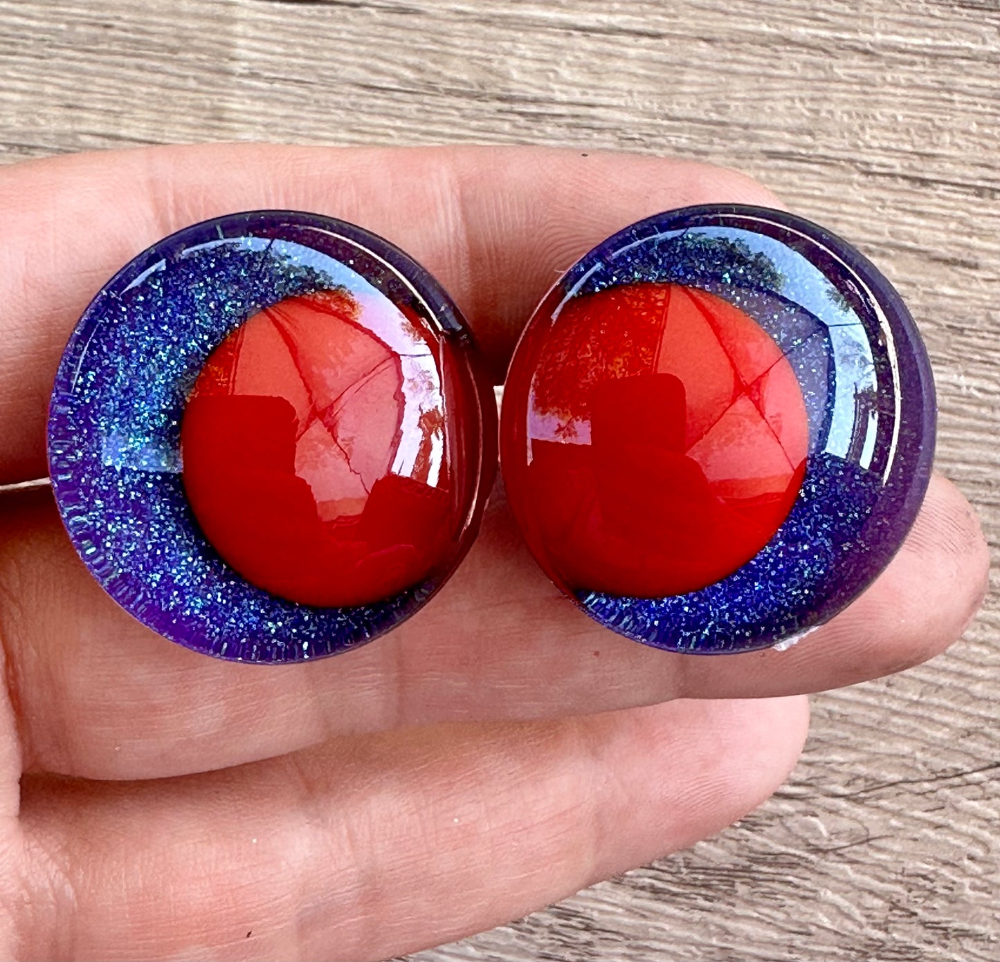 Grape Escape Offset Kawaii Handpainted Safety Eyes