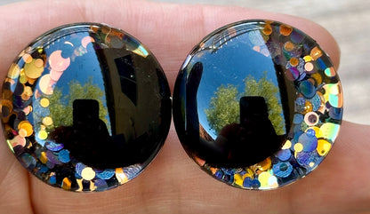 Pumpkins and Witches Offset Kawaii Handpainted Safety Eyes