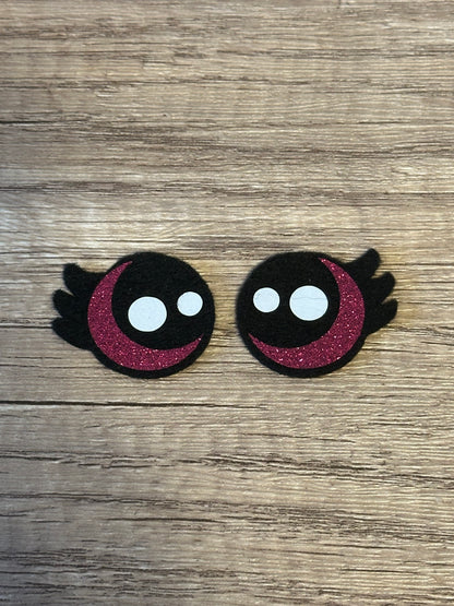 Glitter Kawaii Eyelash Felt Eyes 3 sets - Arizonado Designs