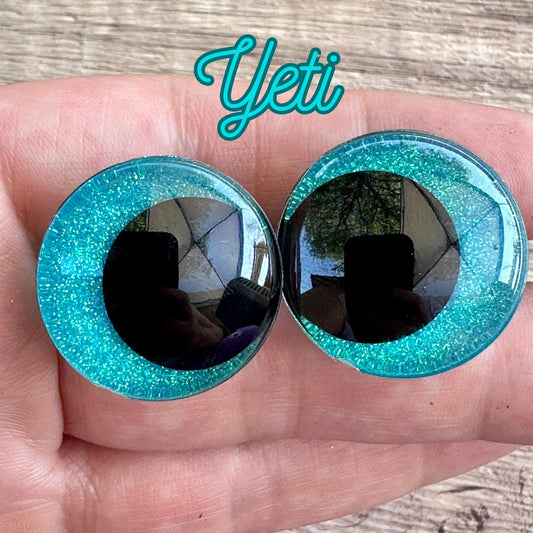 Yeti Offset Kawaii Handpainted Safety Eyes (1 set)