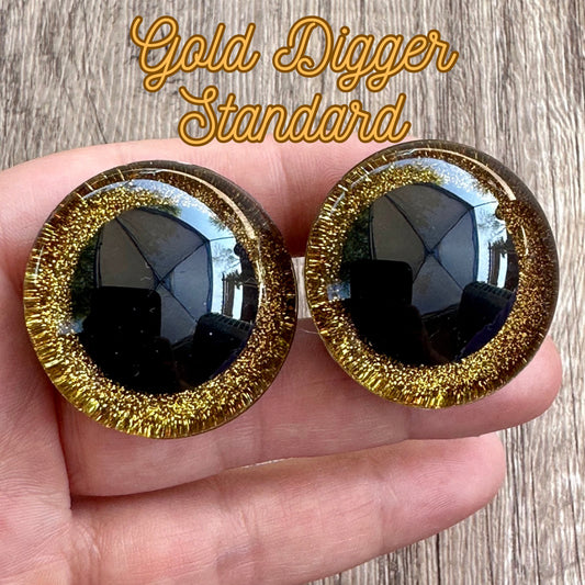 Gold Digger Standard Handpainted Safety Eyes (1 set)