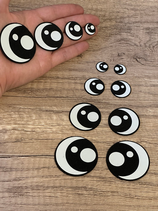 Kawaii Moon Felt Eyes - Arizonado Designs