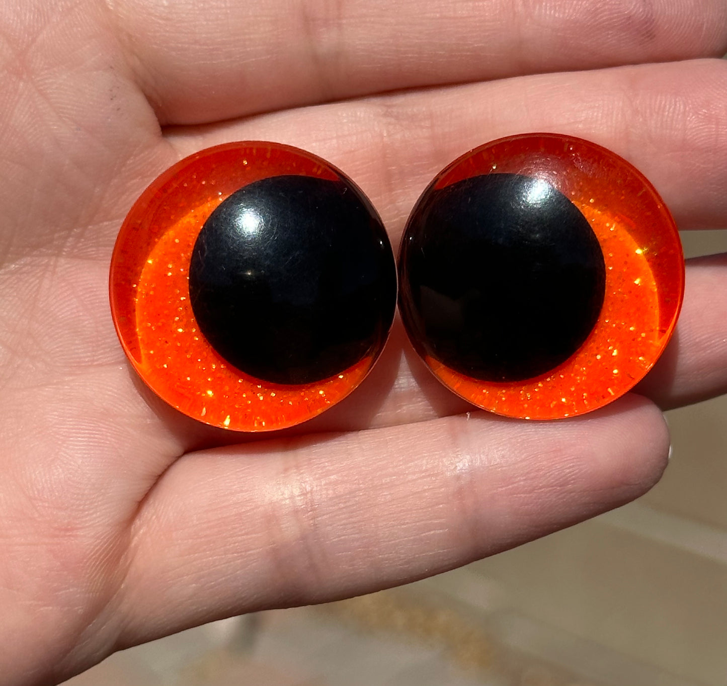 Pumpkin King Kawaii Safety Eyes 1 set - Arizonado Designs