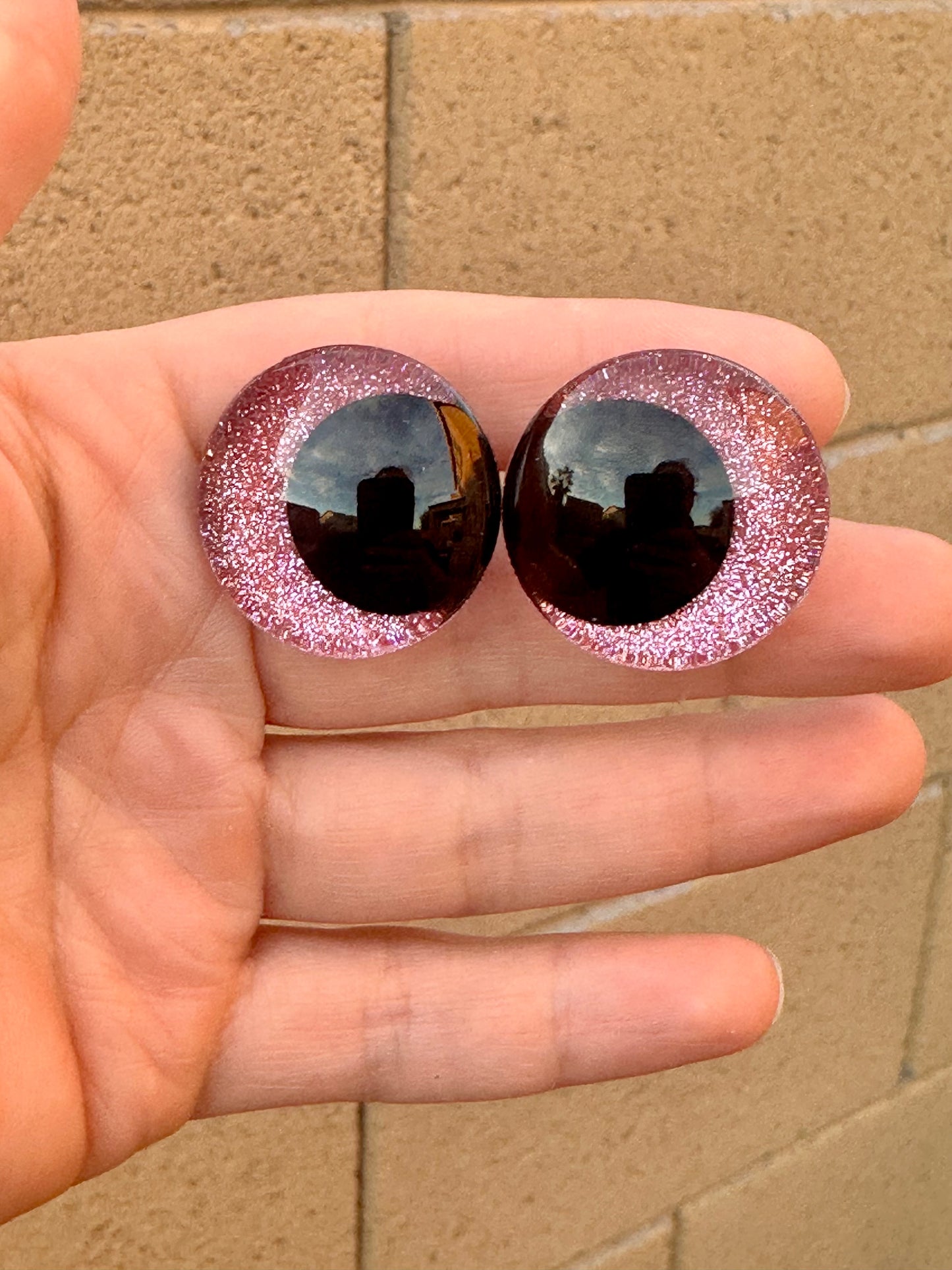 Jelly Donuts for the Road Offset Kawaii Handpainted Safety Eyes (1 set)