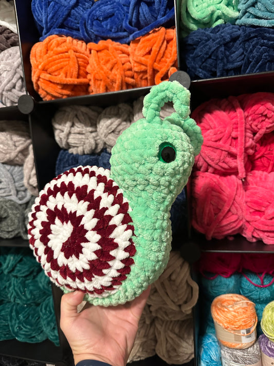 Christmas Snail Plushie