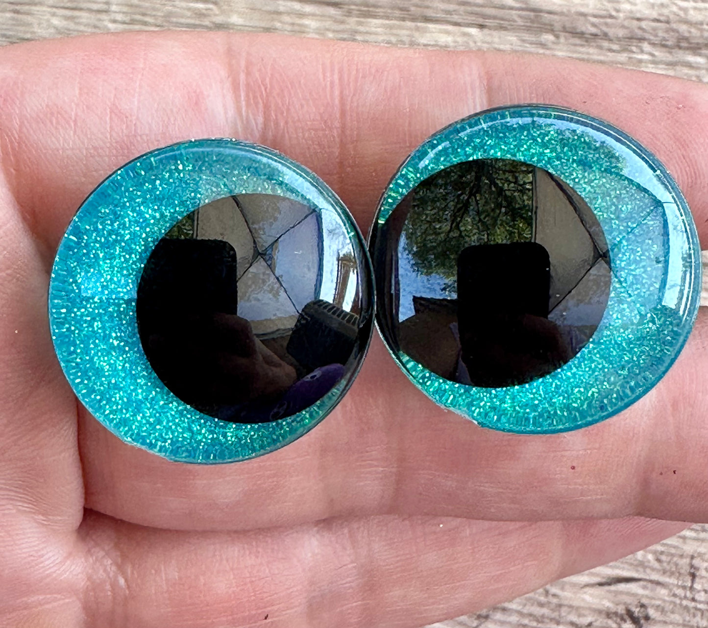 Yeti Offset Kawaii Handpainted Safety Eyes 1 set