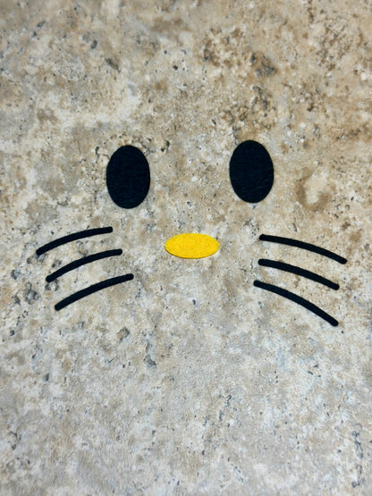 Hello Kitty Felt Faces – Pre-Cut Felt Appliqué for Amigurumi & Plush (4 sets)