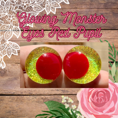 Glowing Monster Offset Kawaii Handpainted Safety Eyes