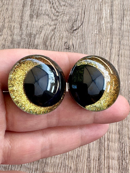 Gold Digger Offset Kawaii Handpainted Safety Eyes (1 set)