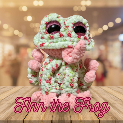 Finn the Frog Crochet Plushie