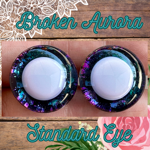 Broken Aurora Standard Handpainted Safety Eyes (1 set)