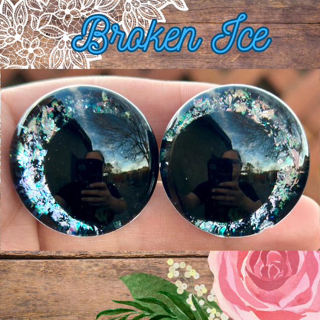 Broken Ice Offset Kawaii Handpainted Safety Eyes (1 set)