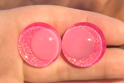 Pink Lady Offset Handpainted Kawaii Safety Eyes (1 set)