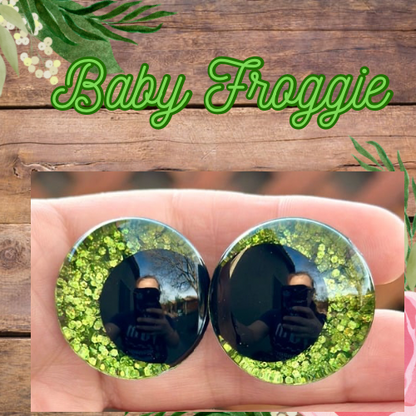Baby Froggie Handpainted Offset Kawaii Safety Eyes