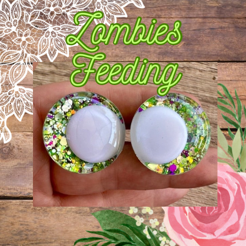 Zombies Feeding Offset Kawaii Handpainted Safety Eyes