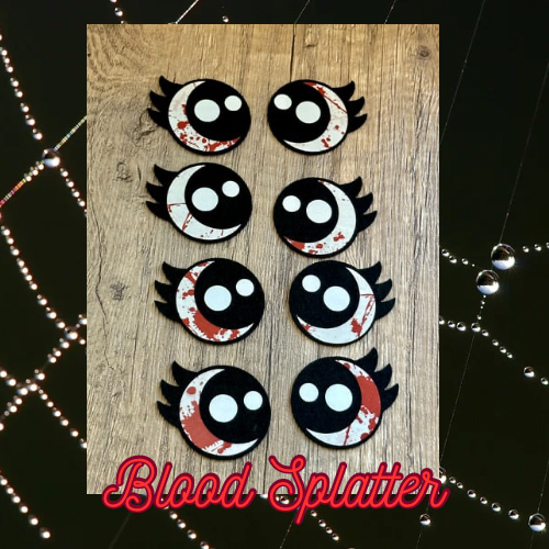 Kawaii Eyelash Felt Eyes Halloween Edition 2 sets - Arizonado Designs