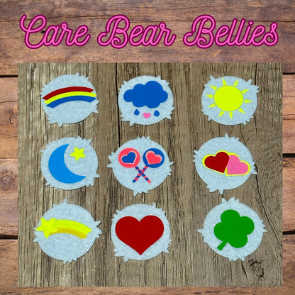 Care Bear Bellies Felt Pieces for Amigurumi 4 sets