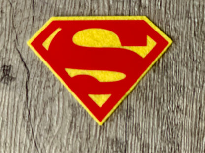 Superman felt patch for crochet plush and cosplay