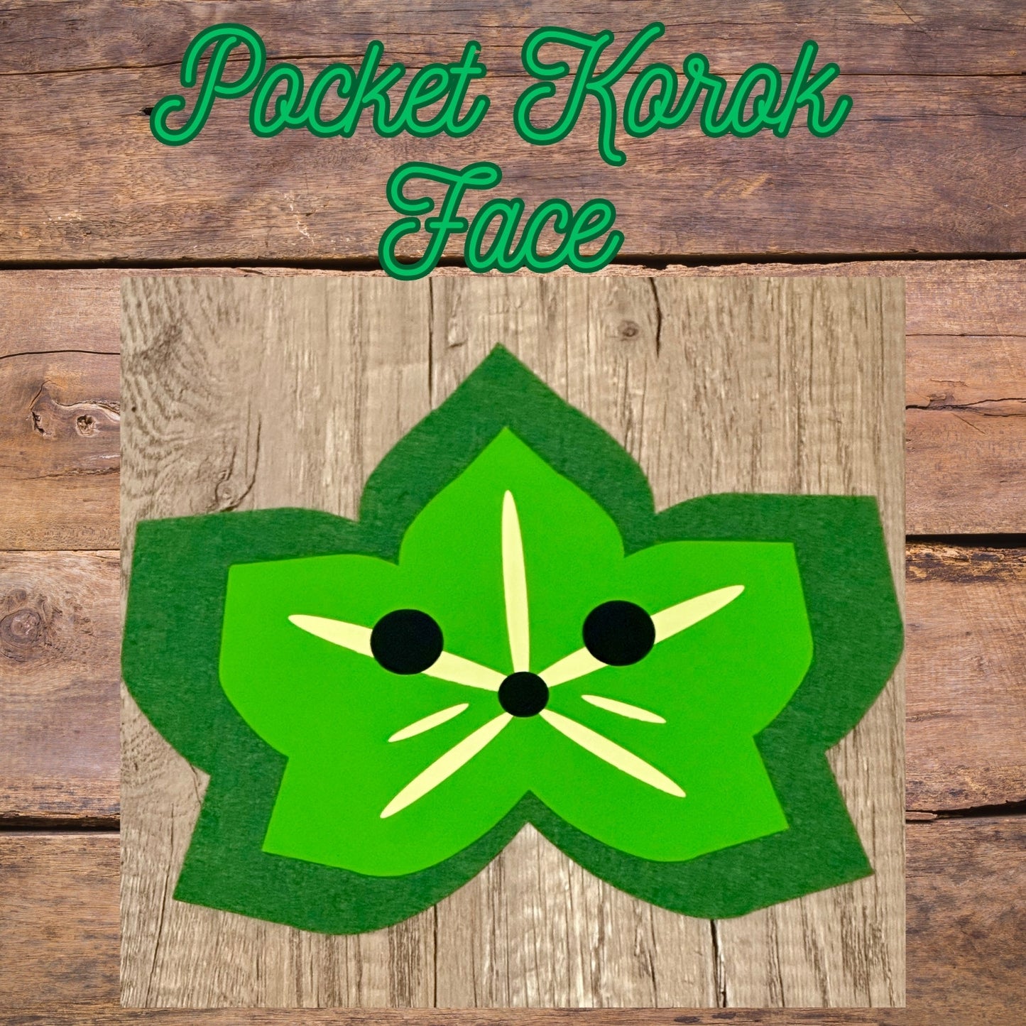 Pocket Korok Felt Face – Felt Face Applique for Crochet & Plush