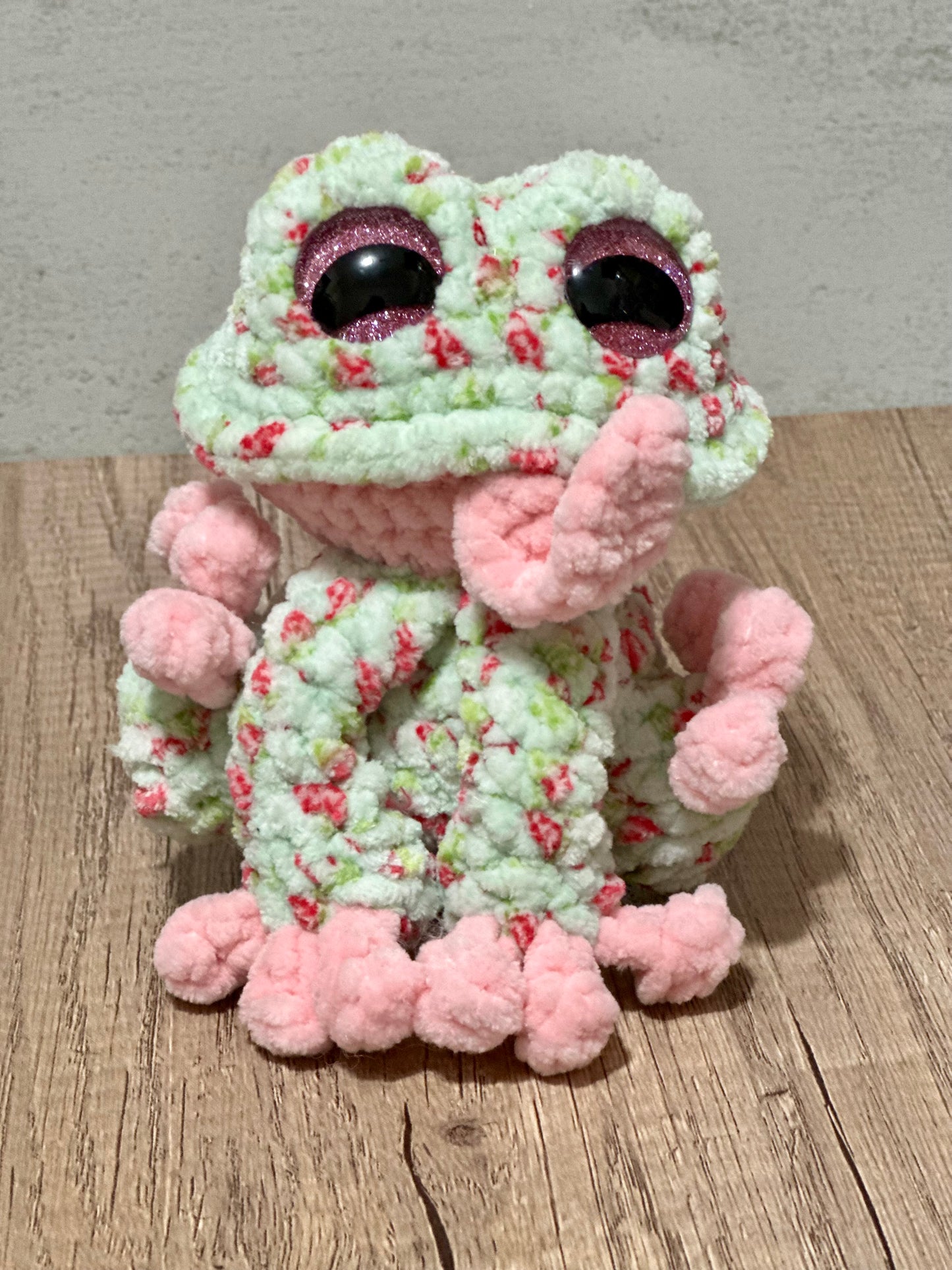 Finn the Frog Crochet Plushie