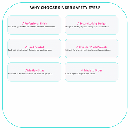 Gold Digger Standard Handpainted Safety Eyes (1 set)
