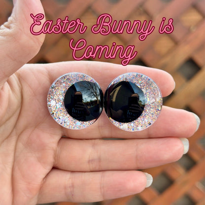 Easter Bunny Coming Handpainted Offset Kawaii Safety Eyes