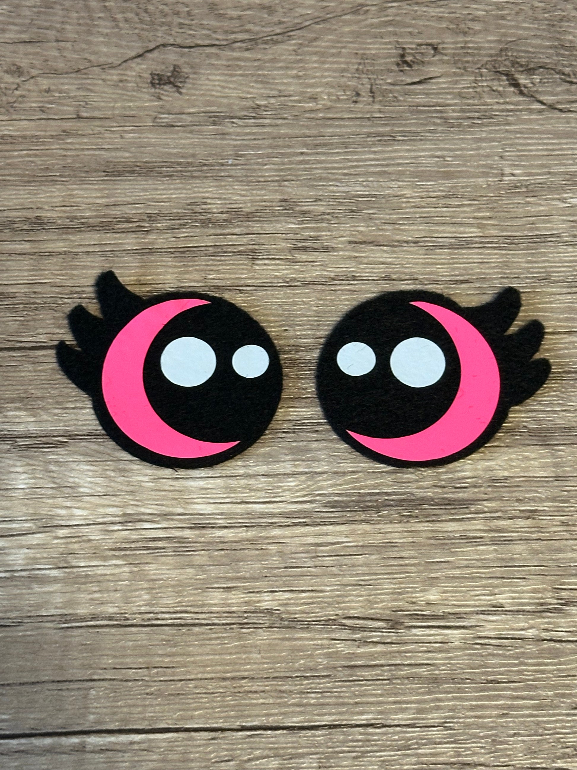 Kawaii Eyelash Felt Eyes - Arizonado Designs