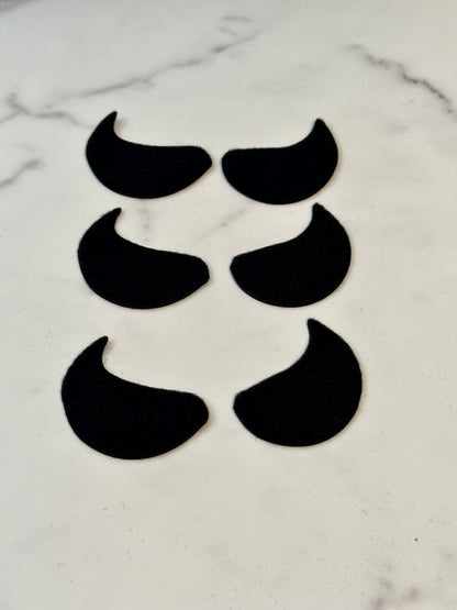 Ghostly Skeleton Felt Eyes 5 sets - Arizonado Designs