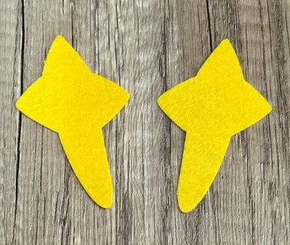 Shinx Inspired Felt Ears – Character Accents for Amigurumi & Plush (4 sets)