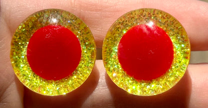 Glowing Monster Standard Handpainted Safety Eyes (1 set)
