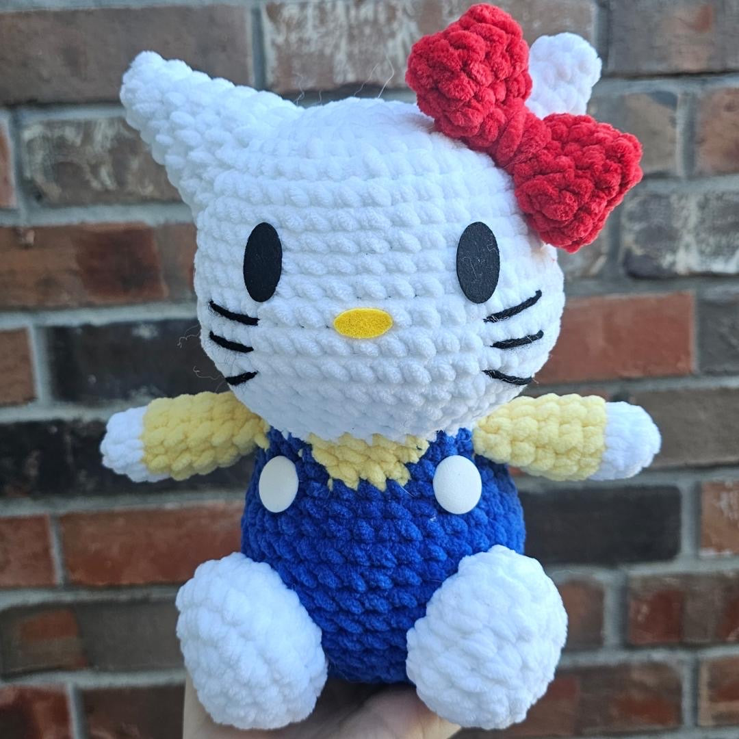 Hello Kitty Felt Faces – Pre-Cut Felt Appliqué for Amigurumi & Plush (4 sets)