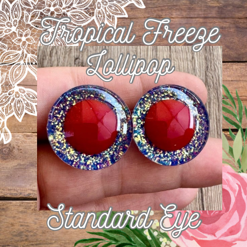 Tropical Freeze Lollipop Standard Handpainted Safety Eyes