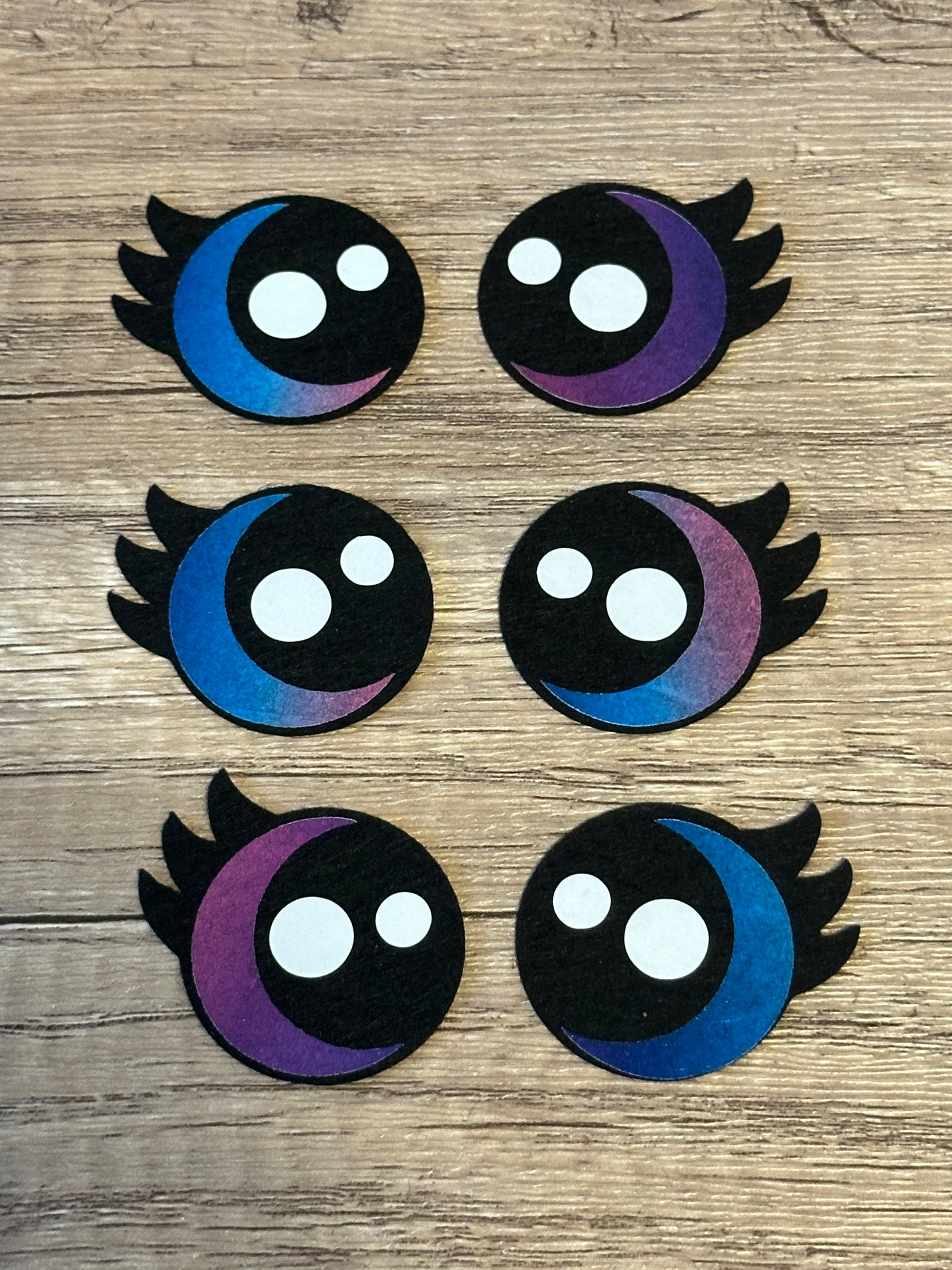 Kawaii Eyelash Felt Eyes - Arizonado Designs