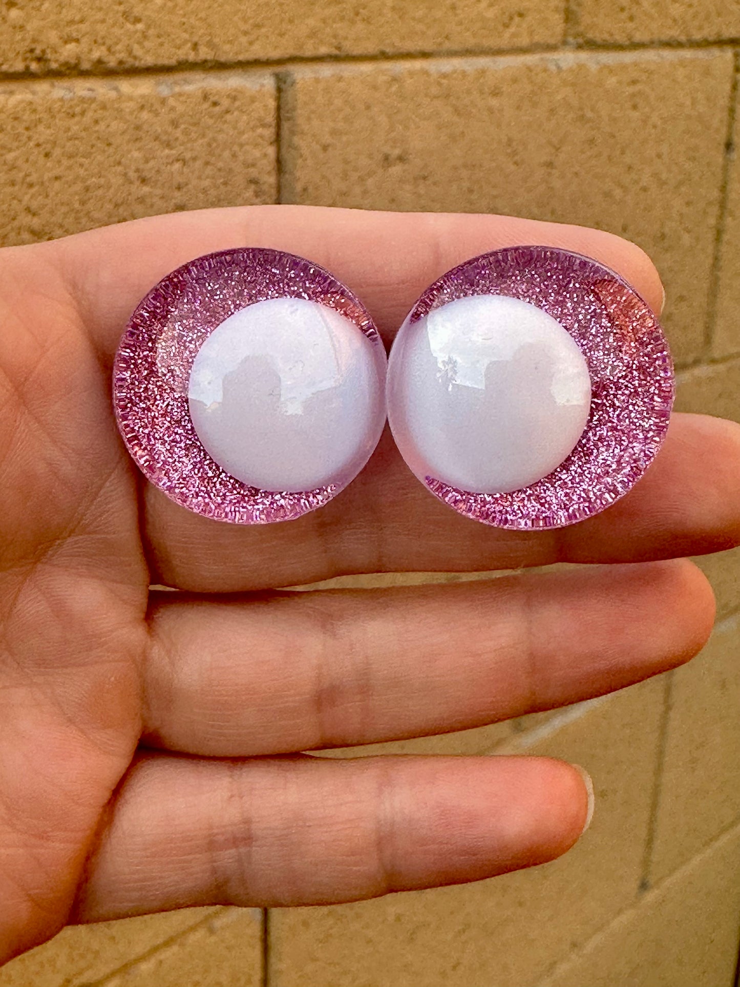 Jelly Donuts for the Road Offset Kawaii Handpainted Safety Eyes (1 set)