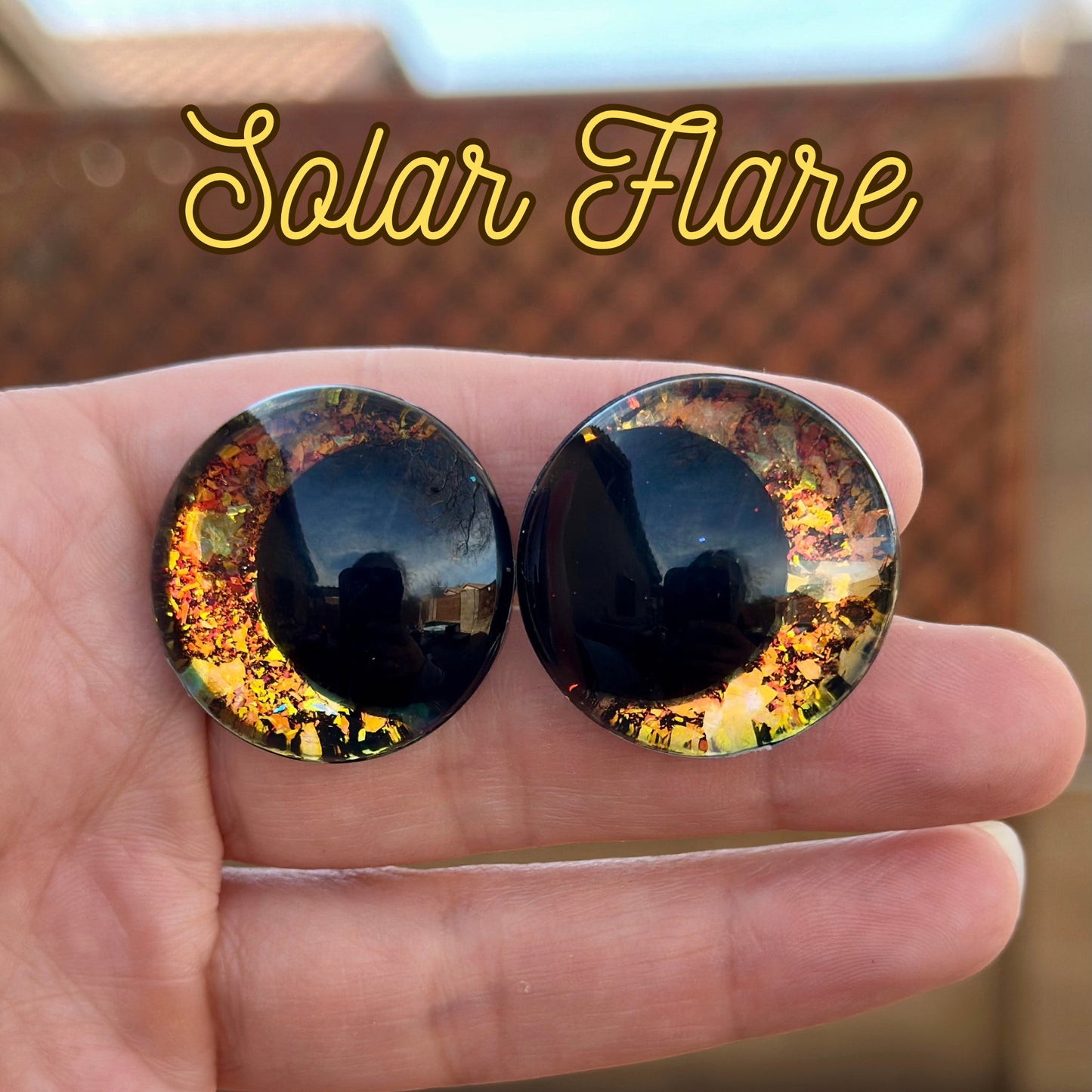 Solar Flare Offset Kawaii Handpainted Safety Eyes (1 set)
